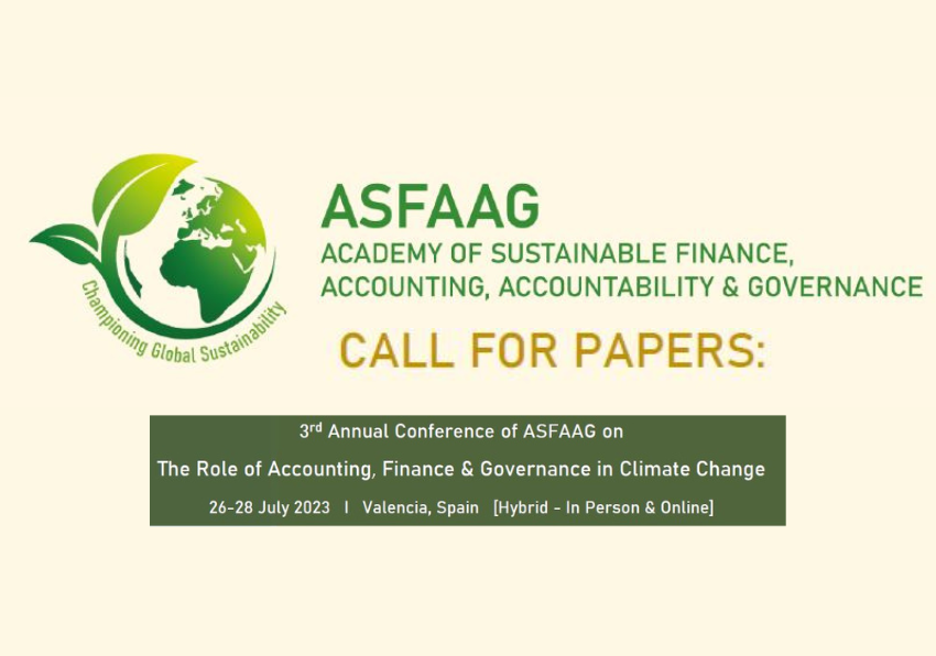 Call for Papers - 3a Confèrencia Anual ASFAAG